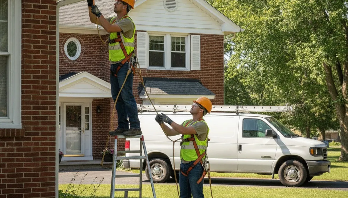 Plumber repairing a leak in Kenosha, WI for residential plumbing repair services